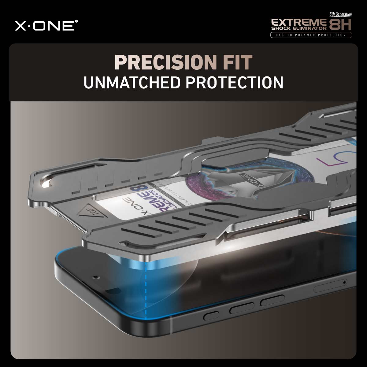 X.One Hybrid Polymer Impact Screen Protector with Installer Kit