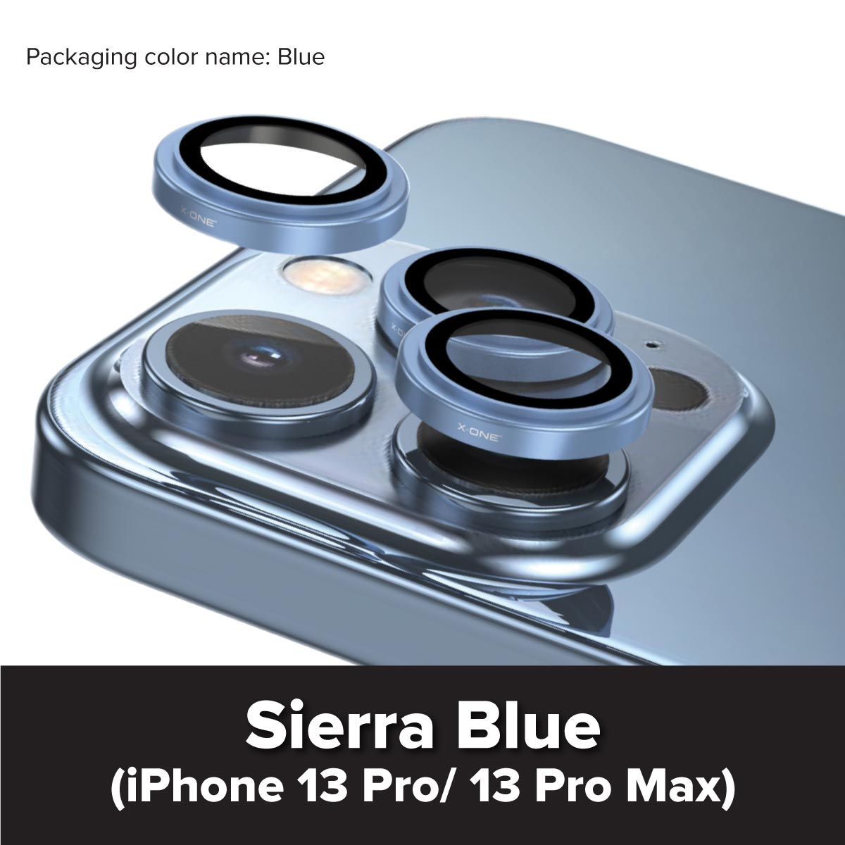 X.One® Camera Armor Pro GIA Certified Sapphire 9H Anti Scratch Lens Protector for iPhone 13 Series