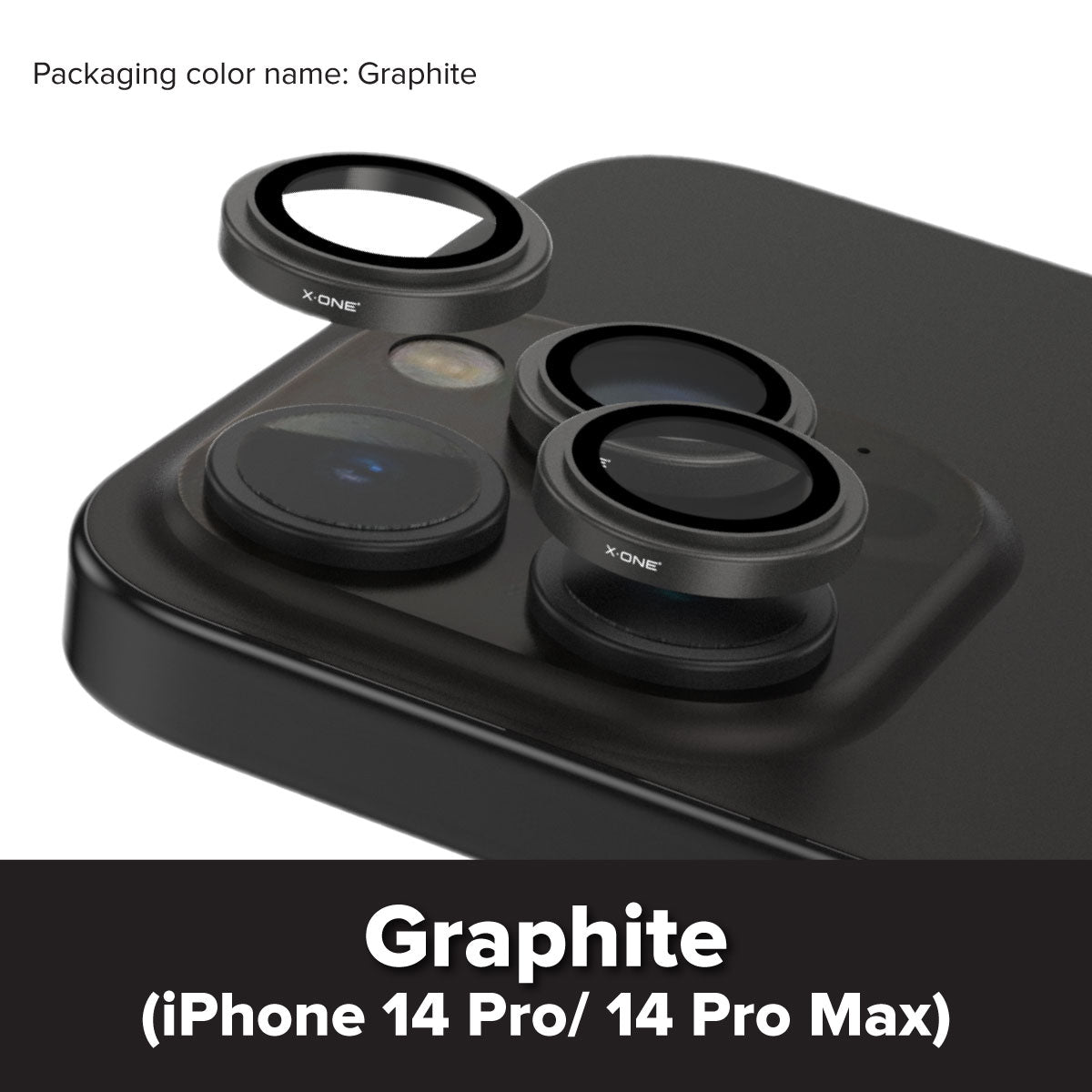 X.One® Camera Armor Pro GIA Certified Sapphire 9H Anti Scratch Lens Protector for iPhone 14 Series