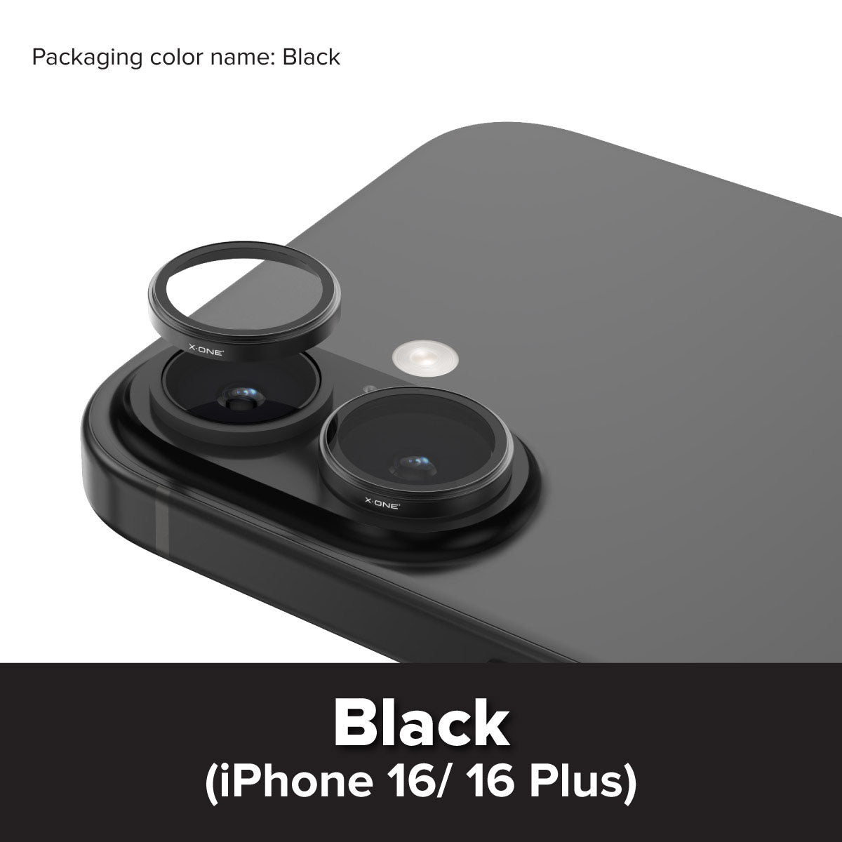 X.One® Camera Armor Pro GIA Certified Sapphire 9H Anti Scratch Lens Protector for iPhone 16 Series