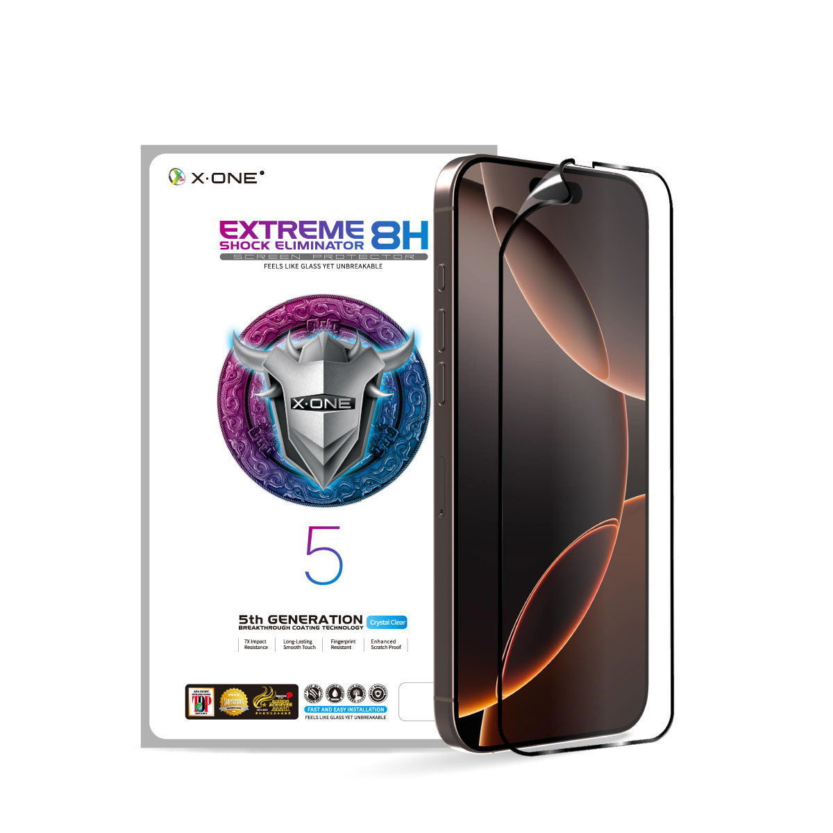 X.One® Hybrid Polymer Impact Screen Protector (Clear HD 5th Gen) for iPhone