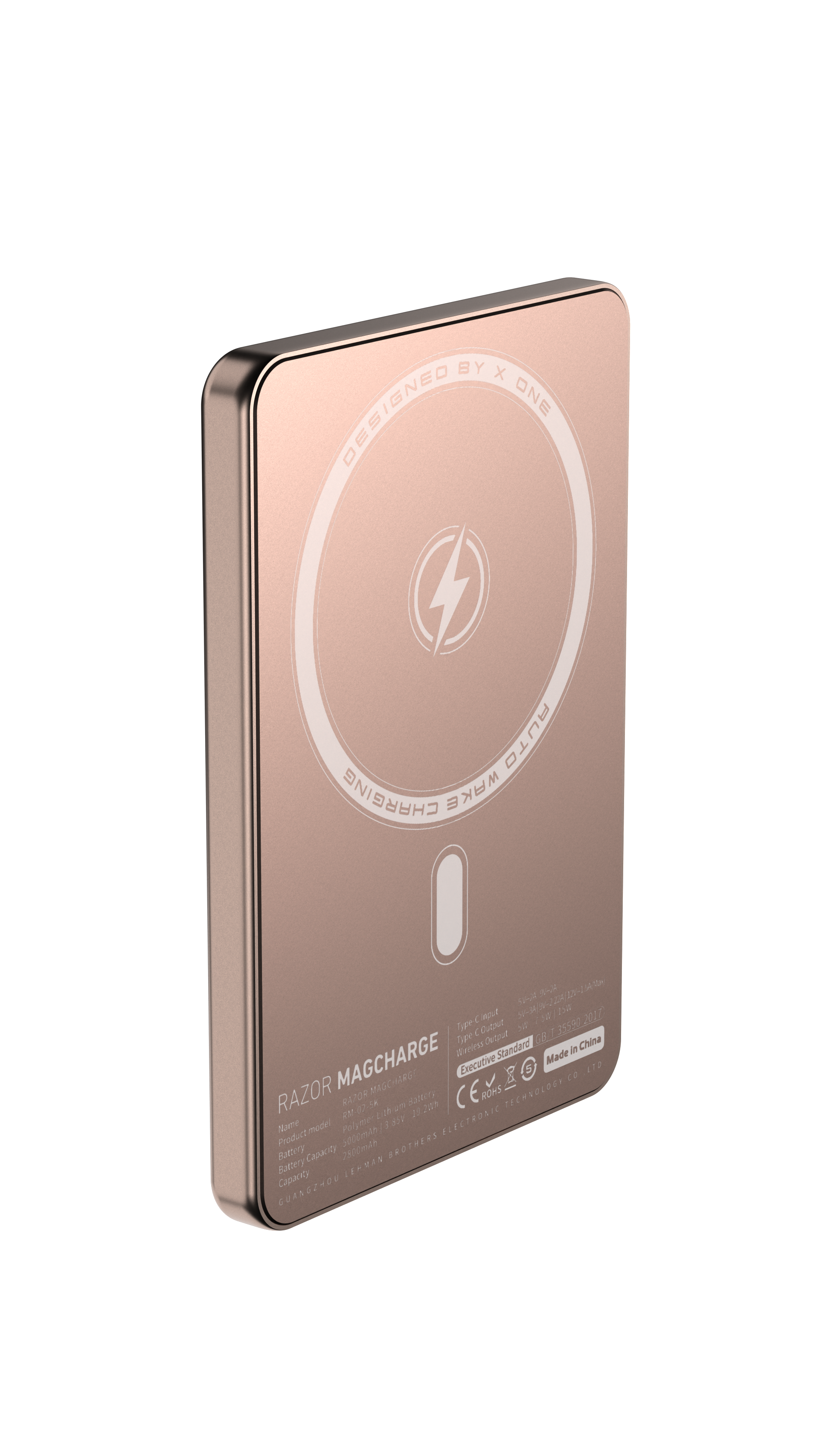 X.One Razor Magcharge Magnetic Wireless Battery Pack 5000mAh | 7.6mm Ultra Thin, World's Thinnest