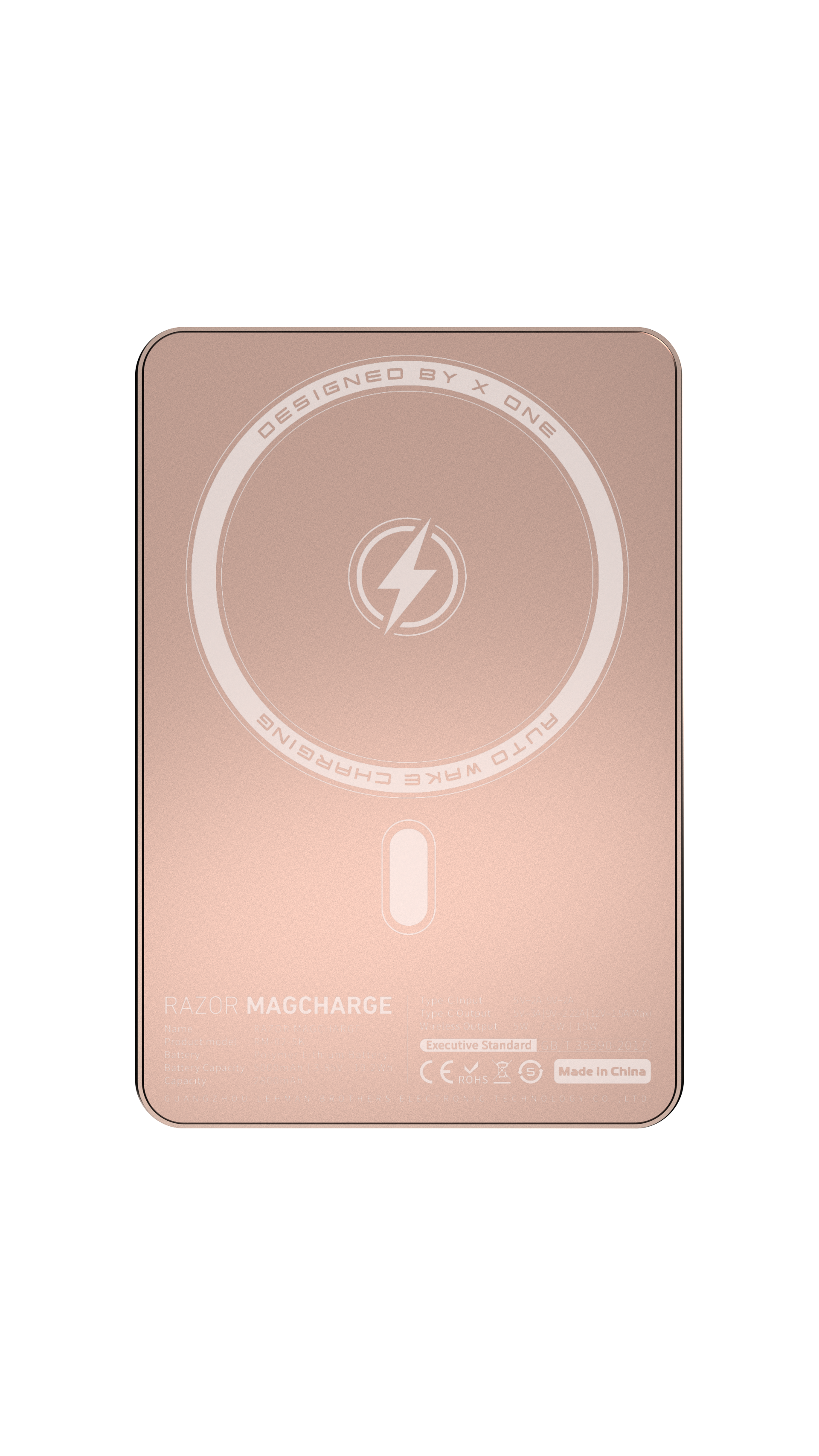 X.One Razor Magcharge Magnetic Wireless Battery Pack 5000mAh | 7.6mm Ultra Thin, World's Thinnest