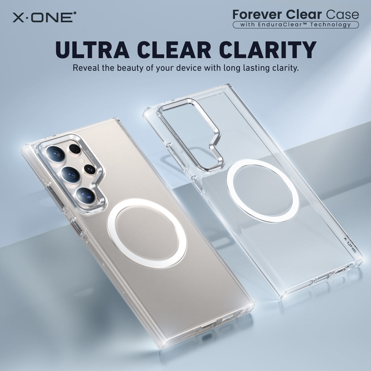 X.One® Forever Clear Case for Samsung Galaxy S24 Ultra/S24+/S24