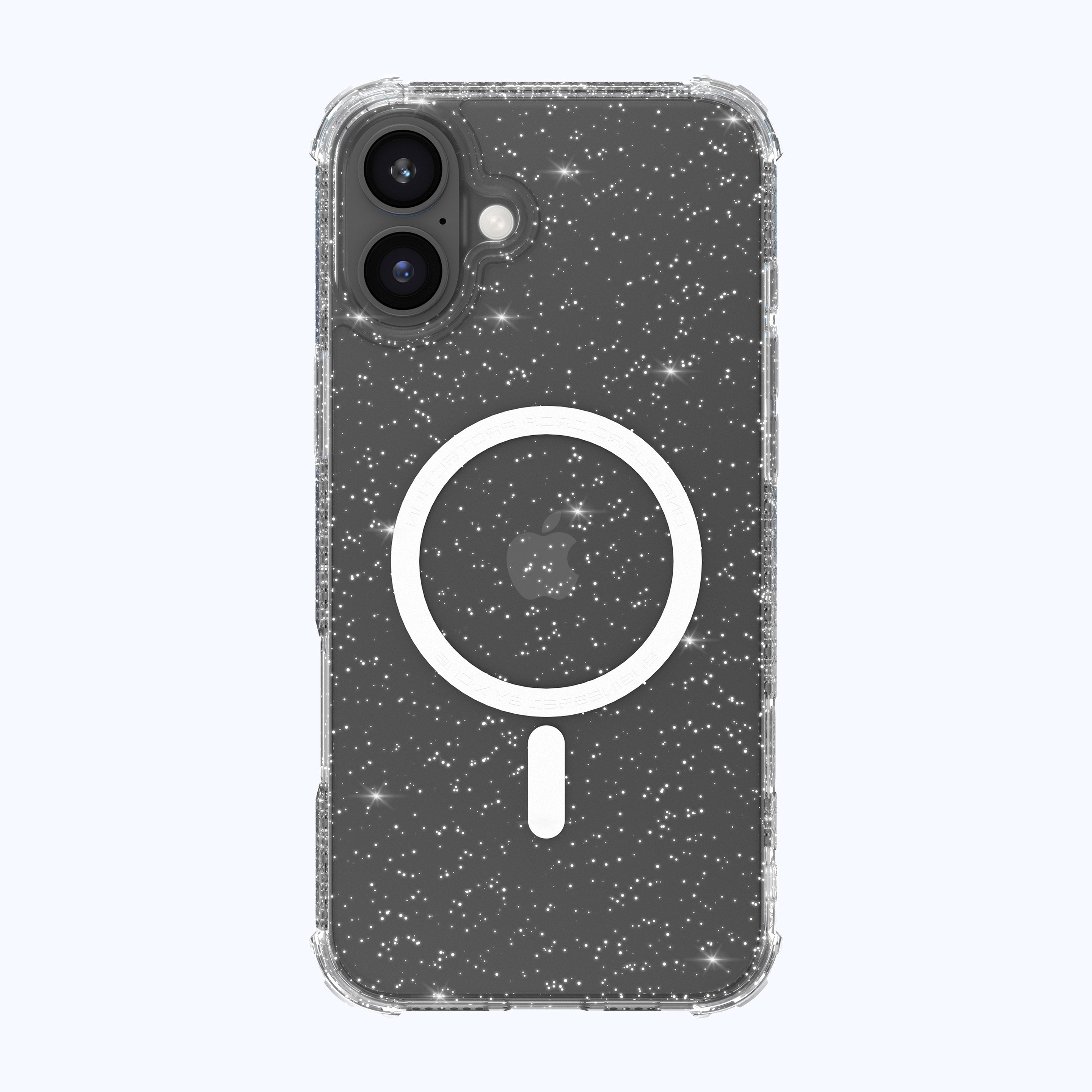 X.One Dropguard Pro Glitter Impact Protection Case with EnduraClear for iPhone 16 Series | Magsafe Compatible