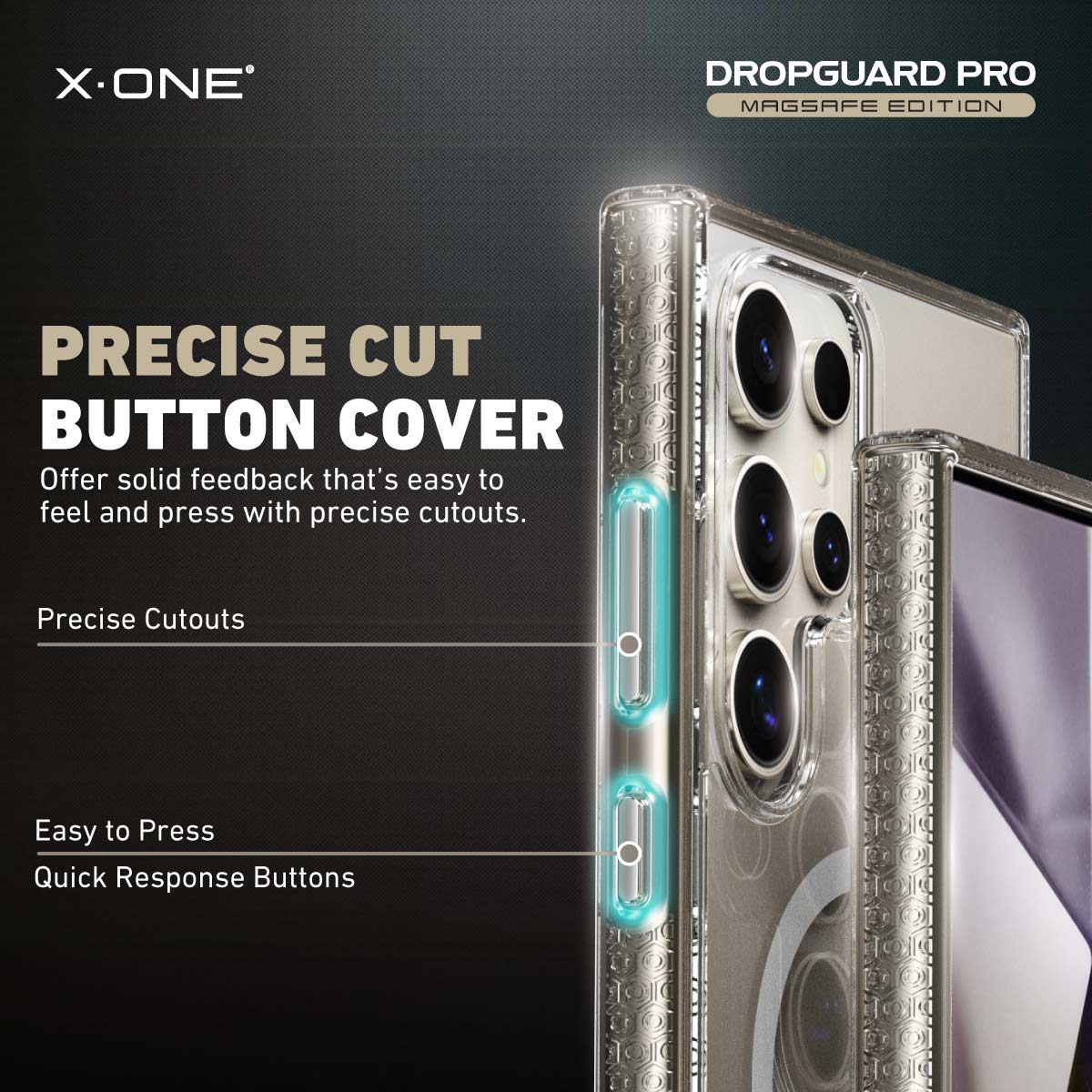 X.One® Dropguard Pro with EnduraClear (Magsafe Edition) Impact Protection Case for Galaxy S25/S24 Ultra