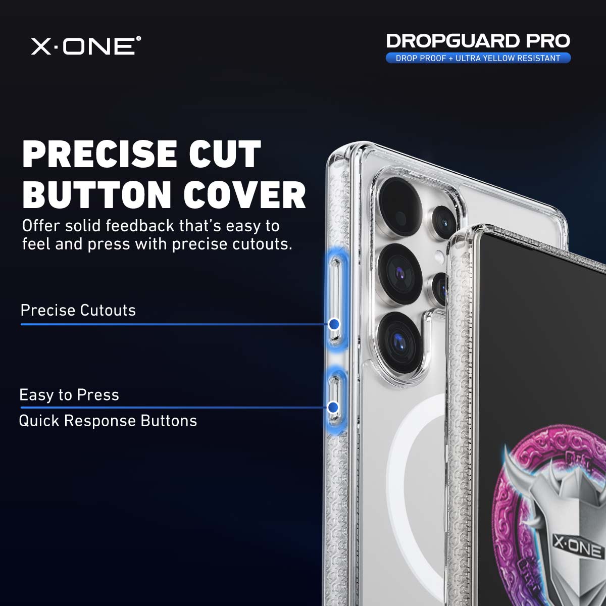 X.One® Dropguard Pro with EnduraClear (Magsafe Edition) Impact Protection Case for Galaxy S25/S24 Ultra