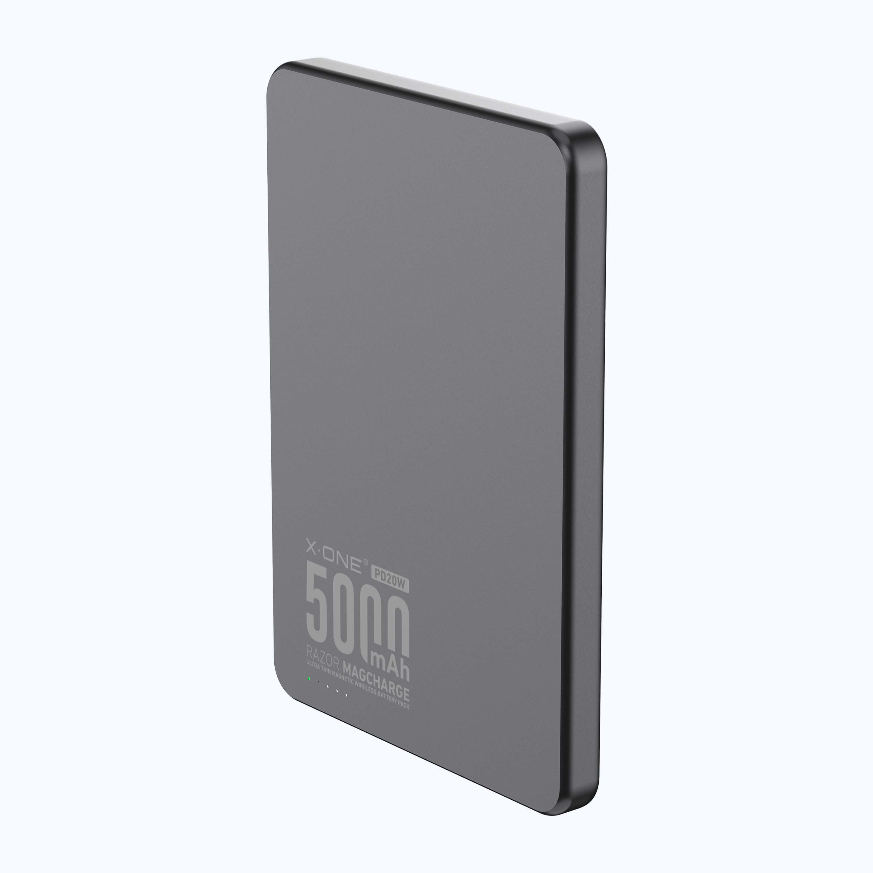 X.One Razor Magcharge Magnetic Wireless Battery Pack 5000mAh | 7.6mm Ultra Thin, World's Thinnest