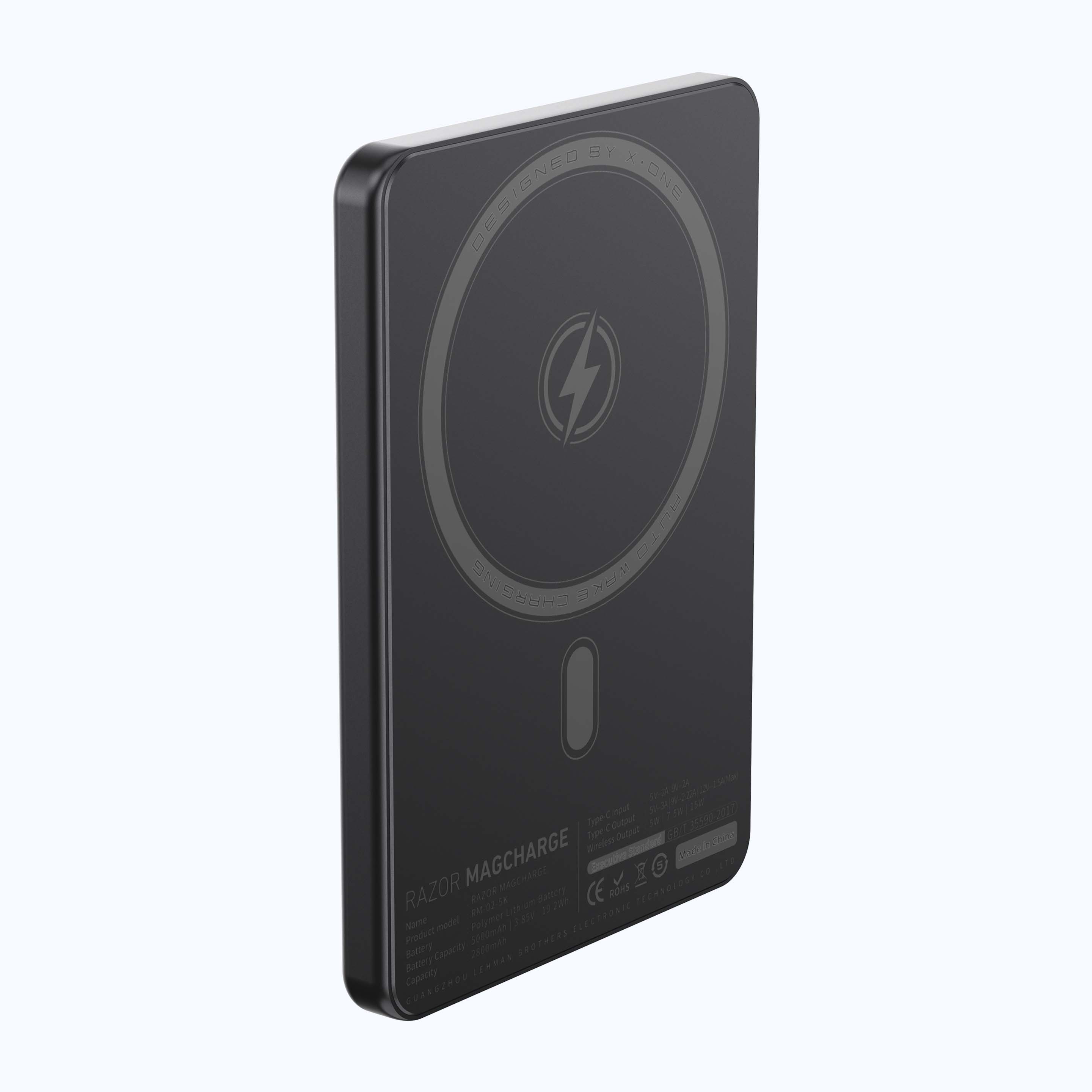 X.One Razor Magcharge Magnetic Wireless Battery Pack 5000mAh | 7.6mm Ultra Thin, World's Thinnest