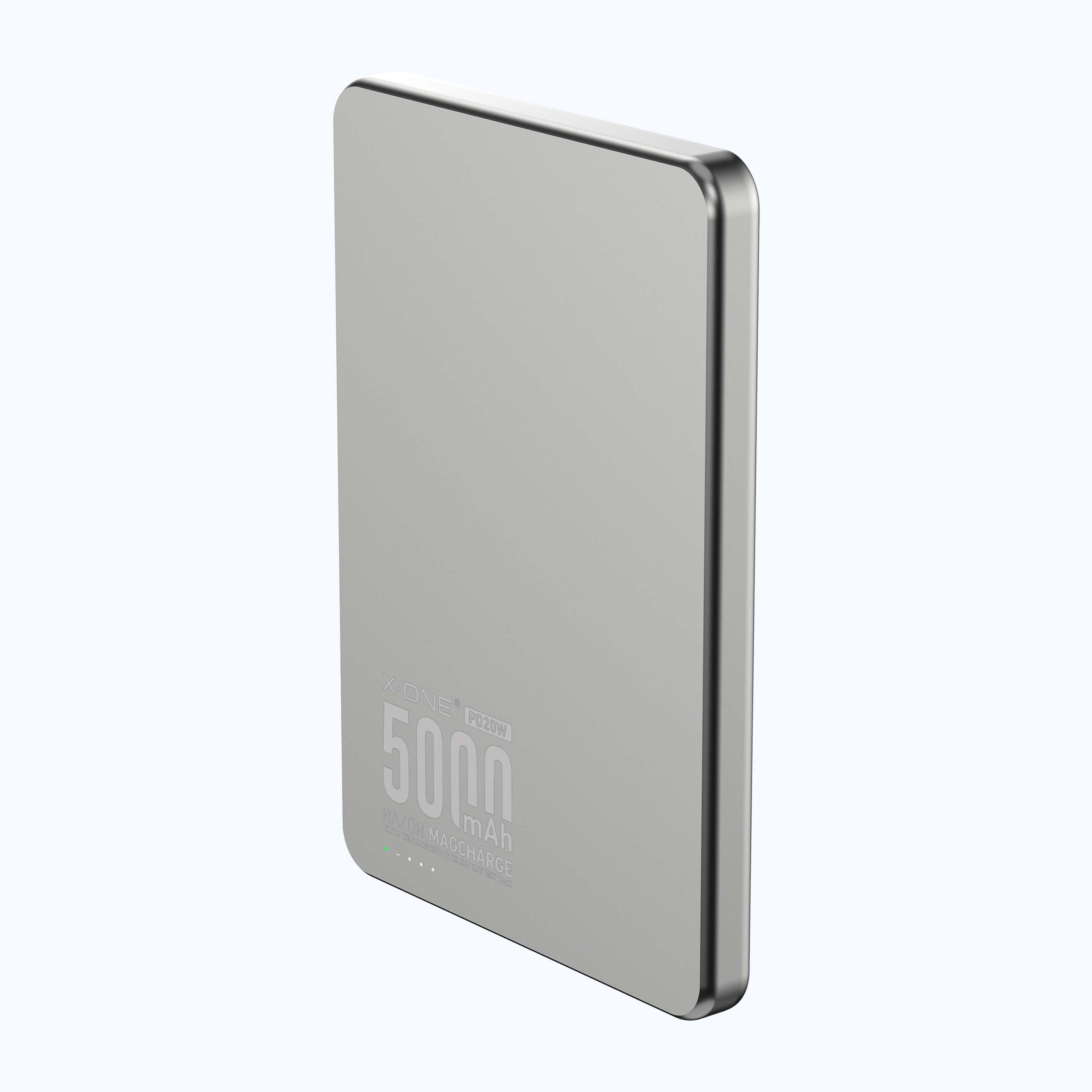 X.One Razor Magcharge Magnetic Wireless Battery Pack 5000mAh | 7.6mm Ultra Thin, World's Thinnest