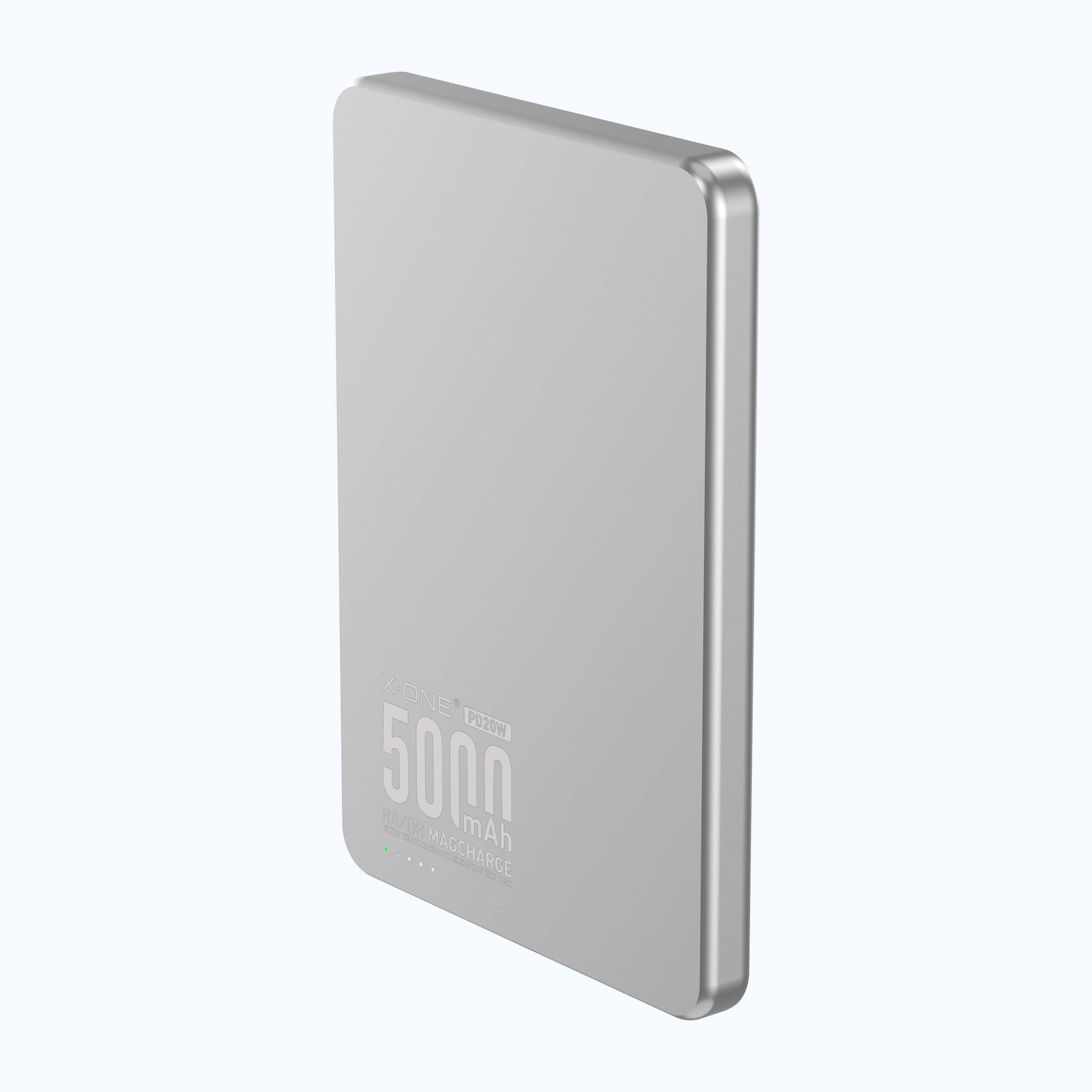 X.One Razor Magcharge Magnetic Wireless Battery Pack 5000mAh | 7.6mm Ultra Thin, World's Thinnest