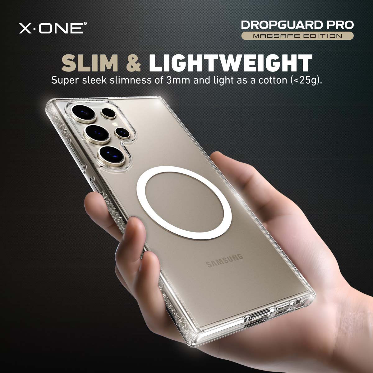 X.One® Dropguard Pro with EnduraClear (Magsafe Edition) Impact Protection Case for Galaxy S25/S24 Ultra